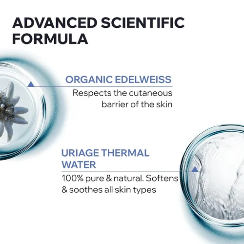 Miniatura 4 de Uriage Baby 1st cleansing water with Organic Edelweiss, Softens baby's delicate skin, Ultra-convenient pump, Soap Free, Face & body, Physiological pH
