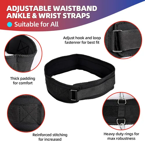 Miniatura 4 de Conjunto de bandas de resistencia para boxeo YORWHIN para equipo de entrenamiento de MMA y artes marciales, bandas de ejercicio de 150 libras