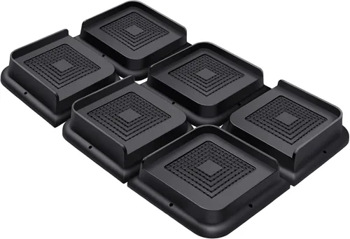 Miniatura 44 de ANNKUT Elevadores de cama de 1 pulgada resistentes, elevadores de muebles para cama, escritorio, mesa, sofá, sofá, elevadores de cama de gran