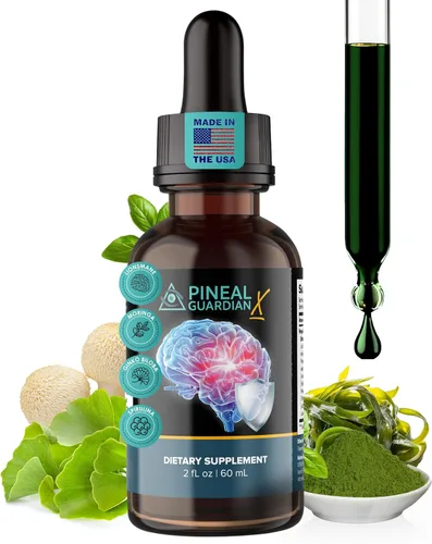 Pineal Guardian X - Gotas Rápidas de Decalcificación de la Glándula Pineal para el Apoyo de la Salud Cognitiva - Suplemento Cerebral para Mantener