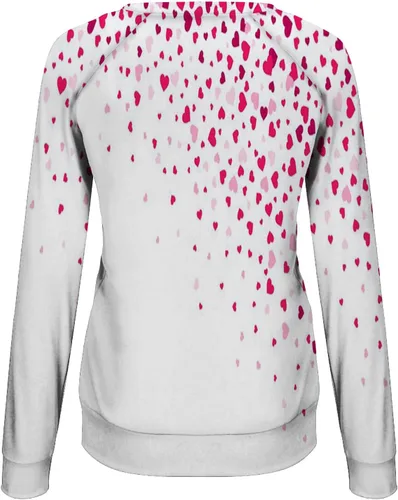 Miniatura 41 de Sudadera de manga larga con estampado de leopardo y corazón para mujer, para el día de San Valentín, sin botones, para niñas, regalos