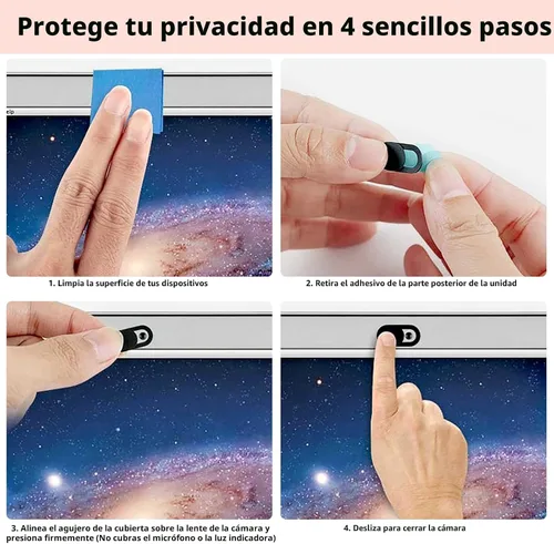 Miniatura 5 de Yilador Funda para cámara web (paquete de 3), funda ultradelgada de 0.03 pulgadas para cámara de portátil para iPhone, iPad, MacBook Pro