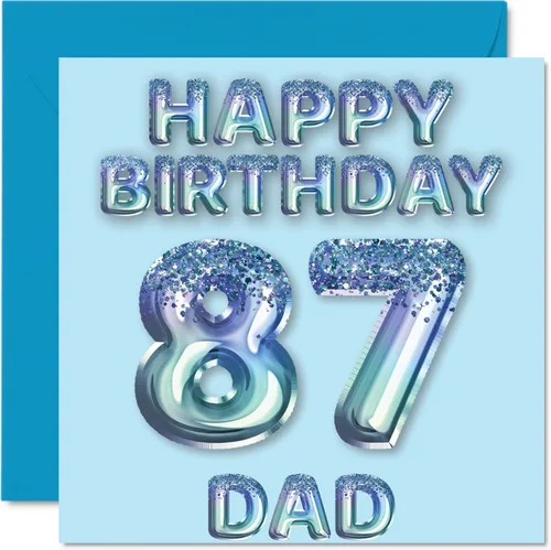 Miniatura 87 de Stuff4 Tarjeta de primer cumpleaños para niños, globo de fiesta con purpurina azul, tarjetas de feliz cumpleaños para niño de 1 año, nieto, hijo, 57