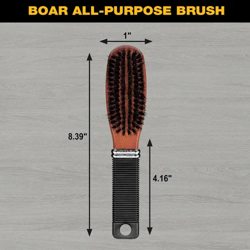 Miniatura 5 de Conair Cepillo de cerdas de jabalí multiusos - Cepillo para el cabello - Cepillo para el cabello para hombres y mujeres - Marrón