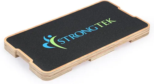 Miniatura 7 de StrongTek Resistance Band Training Platform, Heavy-Duty Bamboo/Wood Board for Safe & Stable Resistance Workouts, Non-Slip, 1000 lbs Capacity for