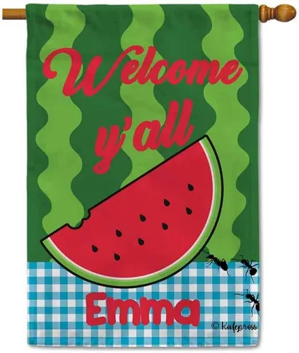 Miniatura 8 de Welcome Style Initial Garden Flag Snowflake Decor Customized Your Last Name 12.5X18 Inch Print Double Sided