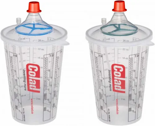 Miniatura 3 de Colad Snap Lid System - Kit de aplicación de pintura en aerosol automotriz que incluye taza de mezcla y tapa con filtro de pintura integrado de 30.4