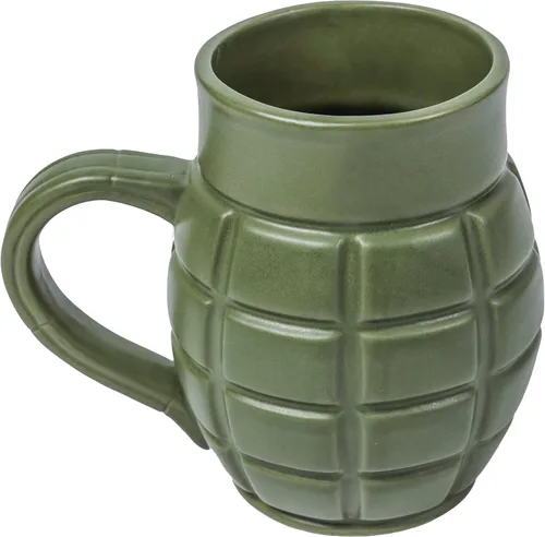 Miniatura 12 de Taza de Cartucho de Escopeta de Calibre 12 – Taza de Café de Cerámica Roja Audaz con Forma de Arma Regalo Único para Cazadores, Entusiastas