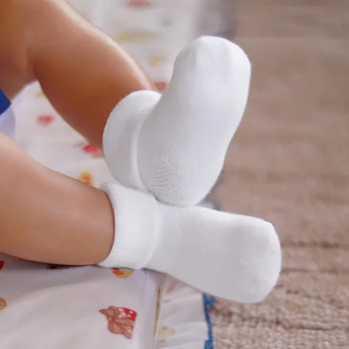 Miniatura 5 de RATIVE Calcetines para recién nacidos de 0 a 3 meses, para bebés de 3 a 6 meses, gruesos, rizos, para bebés, niños y niñas