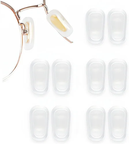 Miniatura 8 de Cubiertas de almohadillas nasales, 5 pares de cubiertas de almohadillas nasales para gafas BEHLINE, pieza de nariz de silicona suave para gafas