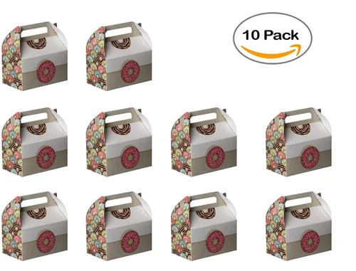 Miniatura 2 de Hammont Cajas de papel (10 unidades) - Cajas de galletas para regalos de fiesta, bonitos diseños, perfectas para fiestas y celebraciones, 6.25 x