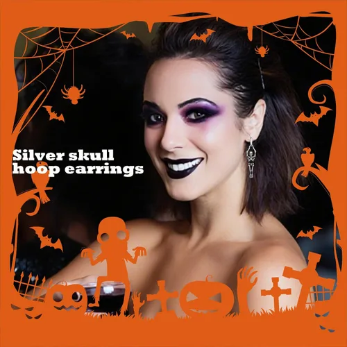 Miniatura 7 de Halloween Earrings For Women, Halloween Party Decorations Accessories