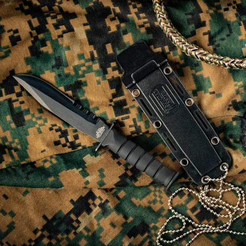 Miniatura 2 de Cuchillo táctico de cuello, con cuchilla fija, Serie MT-632. 6 pulgadas en total. De Mtech USA