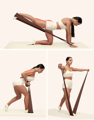 Miniatura 6 de BetterMe - Kit de viaje de pilates – Bandas de bucle de pilates, bandas de peso y resistencia – Kit de pilates portátil para mujer – Juego compacto