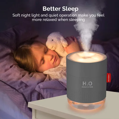 Miniatura 3 de Mini humidificador portátil de niebla fría, 500ml, humidificador USB personal de escritorio para dormitorio de bebé, viajes, oficina, hogar, apagado