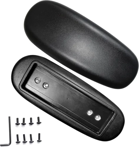 MySit Almohadillas de Repuesto para Reposabrazos de Silla de Oficina Universales 4" o 5.5" Orificio de Montaje (Juego de 2) Negro