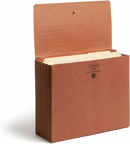 Miniatura 5 de Smead Cartera con pestaña final, expansión de 5-1/4", cierre con solapa y cordón, tamaño carta, redrope, 10 por caja (71144)