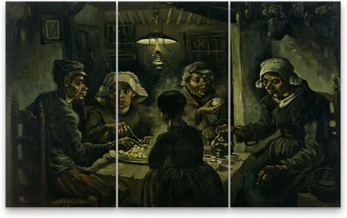Miniatura 30 de Niwo ART - Bandera, serie de pinturas más famosas del mundo, lienzo para pared, decoración del hogar, envoltura de galería, estirado, enmarcado