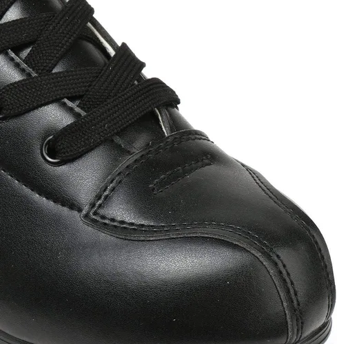 Miniatura 4 de XUDREZ Double-Row Roller Skates for Unisex - PU Leather High-Top Four-Wheel Shiny Skates