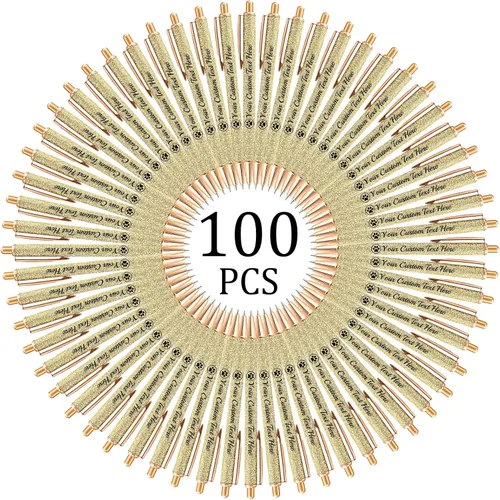 Miniatura 44 de Hasta 100 bolígrafos personalizados con nombre a granel, bolígrafo con purpurina de impresión personalizada, grabado gratis, texto con logotipo
