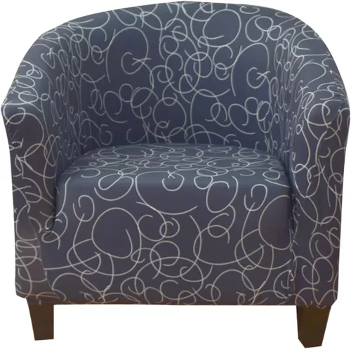 Miniatura 16 de NILUOH Funda para Silla de Club Elástica Funda para Silla Tub Fundas para Silla Barrel Fundas para Sillón Funda para Sofá Protector de Muebles