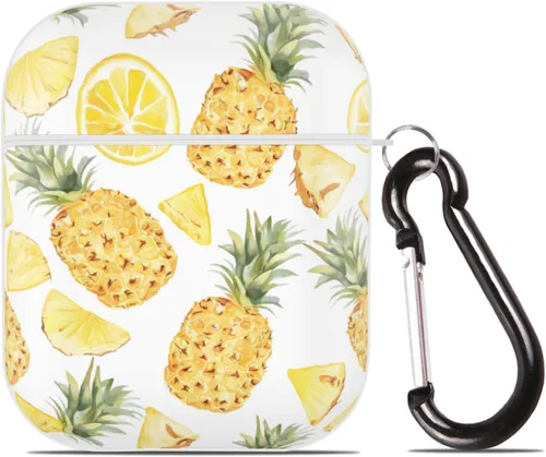 Miniatura 10 de Funda de zanahorias naranjas para Airpod 2/1 con llavero de protección completa de plástico accesorios para la piel para mujeres y hombres