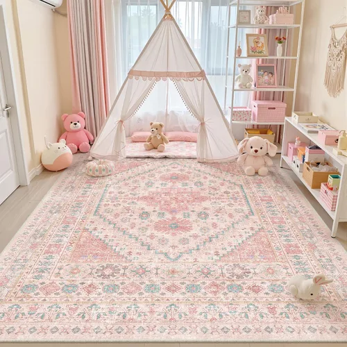 Miniatura 36 de zesthome Alfombra 4x6 - Alfombra Resistente a Manchas Lavable, Alfombras con Respaldo Antideslizante para Sala de Estar, Alfombras Pequeñas de Área