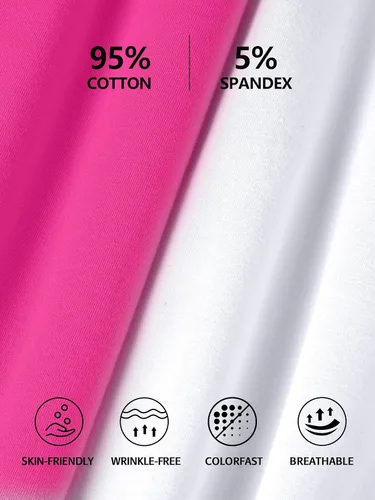 Miniatura 117 de Camisa Attraco de algodón, con tirantes estilo espagueti, con brasier incorporado, 2 paquetes, para mujer