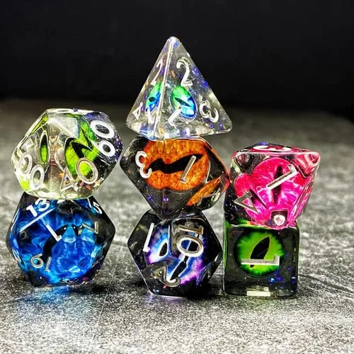 Miniatura 9 de Sage's Portal Animal Familiars - Juego de dados poliédricos de resina para Dungeons and Dragons RPG Pathfinder, mesa TTRPG (Baby Dragon)