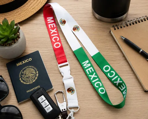 Miniatura 7 de EASTEX Llavero con cordón de la bandera de México, cordones mexicanos para llaves, tarjetero de identificación, relleno de calcetines de Navidad 1