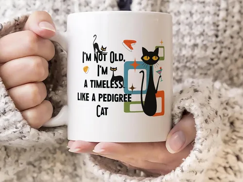 Miniatura 4 de Timeless Classic Pedigree Cat - Taza de café divertida Regalo perfecto para los amantes del té, cumpleaños, día de la madre Taza de café retro