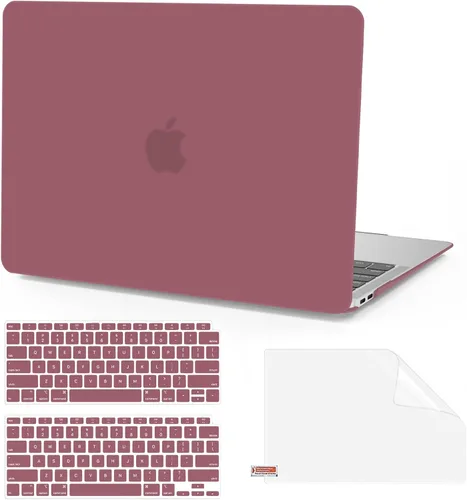 Miniatura 11 de Anban Funda compatible con MacBook Air de 13 pulgadas M1 2022 2021 2020 2019 2018 versión A2337 A2179 A1932 Touch ID, funda rígida de plástico mate