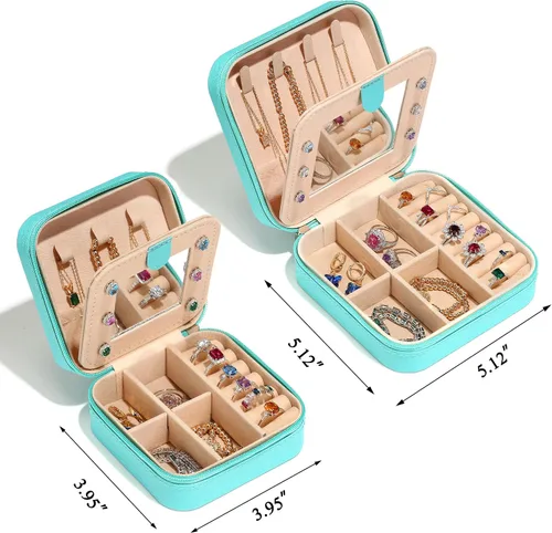 Miniatura 3 de Regalos de cumpleaños para mujeres, juego de 2 piezas de joyería de viaje, regalos de viaje, regalos para amigas, regalos personalizados, regalos