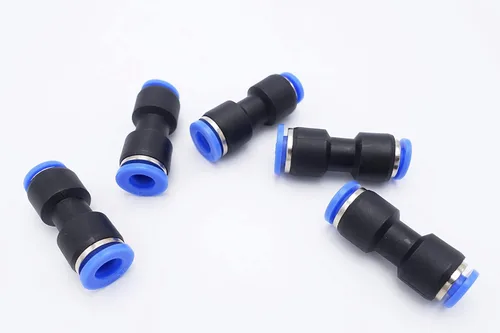 Miniatura 28 de Empuje para conectar, tubo de 1/2 pulgada de diámetro exterior x tubo de 1/4 pulgadas, conector de dos vías de unión recta de aire neumático