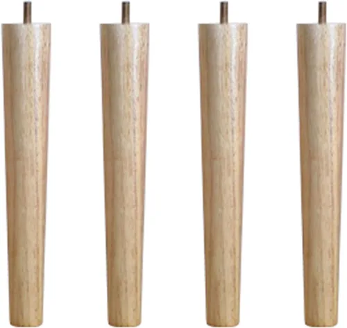Miniatura 11 de Patas cónicas de madera maciza, patas de mesa de centro con rosca M8, patas de mesa de café, patas de sofá de bricolaje, patas de soporte
