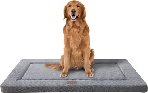 WESTERN HOME Cama grande para perros, camas grandes para perros con felpa suave y ondulada, cómoda, antideslizante, lavable, alfombra para mascotas