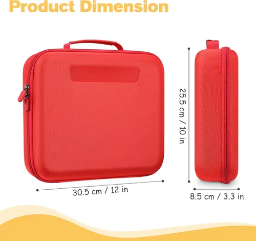 Miniatura 5 de FINPAC Estuche rígido de transporte para juegos Osmo, maletín organizador de almacenamiento grande para base Osmo para iPad, tablero creativo