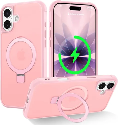 Miniatura 129 de CHAOFEnG Funda magnética compatible con iPhone 11 con soporte, prueba de caídas de grado militar, compatible con imán, anillo translúcido, parte