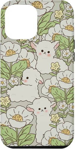 Miniatura 24 de Funda para iPhone 11 Pro Max con diseño de margaritas y cordero, flores de granjero