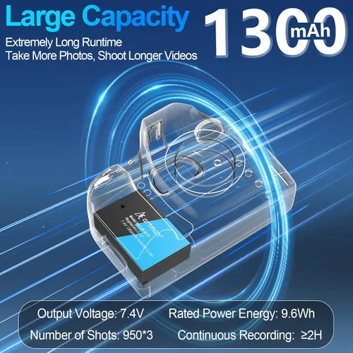 Miniatura 3 de Artman LP-E17 - Paquete de 3 baterías de 1300 mAh y cargador LCD de 3 ranuras para Canon EOS R50 R8 R10 RP R100, Rebel T8i T7i T6i T6s SL2 SL3, EOS
