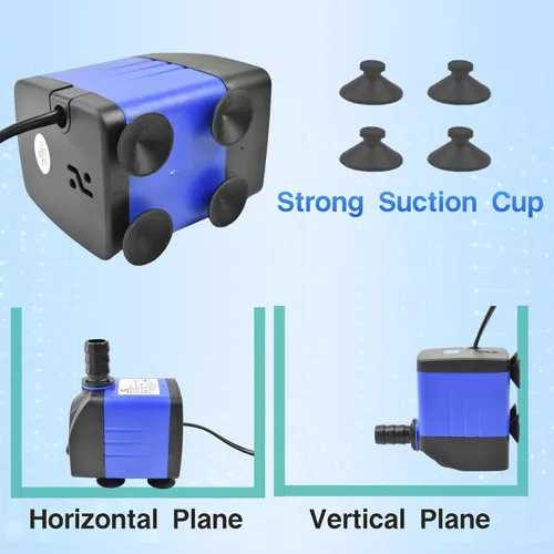 Miniatura 3 de CONQUERALL Pequeña bomba de agua sumergible 118GPH 8W Smart para la circulación de la irrigación de la fuente del jardín
