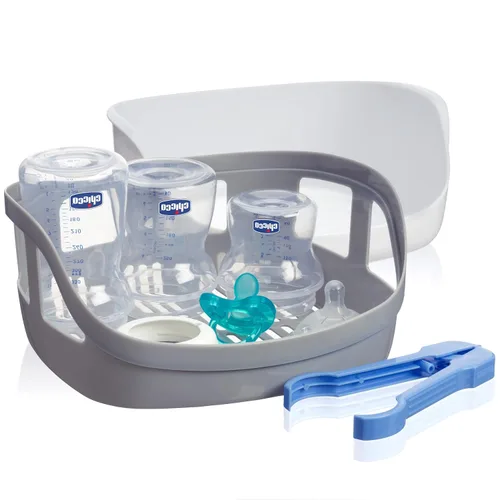 Miniatura 3 de Esterilizador de vapor para microondas: elimina el 99.9% de la suciedad de forma rápida y natural con el poder del vapor, blanco/gris
