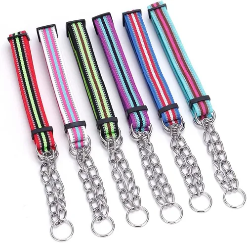 Miniatura 5 de LOS ANDES Collar Martingale para perros, collar reflectante para perro, collar de entrenamiento acolchado ajustable para perro, collar de nailon