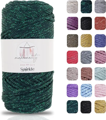 Miniatura 80 de Makromecity, Cordón de macramé de poliéster de 2 mm x 38 m (125 yardas) 2 mm de polipropileno, cordón de macramé para crochet, bolsas de macramé