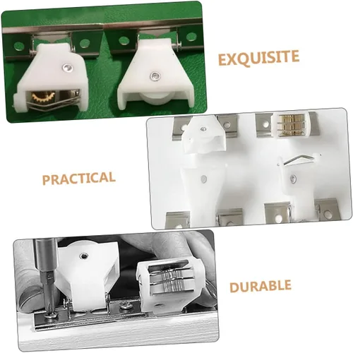 Miniatura 3 de 12 piezas de bloqueo ciego veneciano romana cable de bloqueo de cable de bloqueo para kit de repuesto blanco pom cortina de bambú Roma