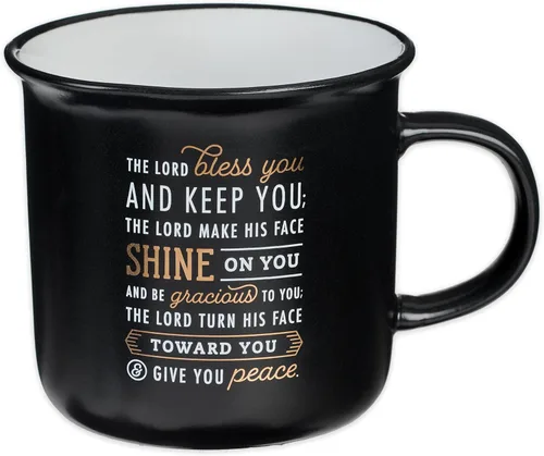 Miniatura 13 de Regalos de Arte Cristiano Taza de Café de Cerámica Estilo Campamento Azul – 13 oz. Taza de Café y Té Inspiradora con Escritura y Versículo