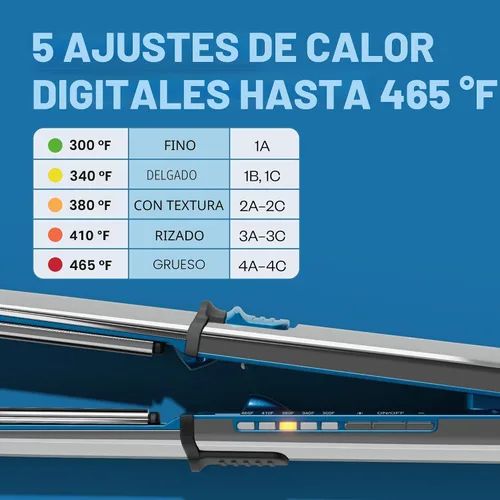 Miniatura 9 de BaBylissPRO Nano Titanium Prima Ionic Hair Straightener – Professional Flat Iron & Curling Iron in One for Stylists, Pro Styling Hair Tool Azul