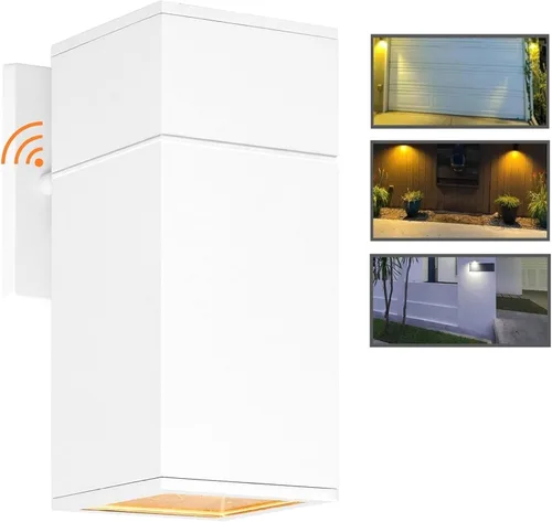 Miniatura 17 de Farol de pared para exteriores, lámpara exterior – Listado ETL, aluminio antioxidante, impermeable, montaje en pared, diseño rectangular – 1