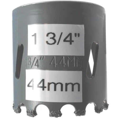 Miniatura 63 de Sierra de agujero HSS con mandril piloto de 2 piezas de alta velocidad para perforar madera y acero, broca de 1/4" de diámetro y eje, broca piloto