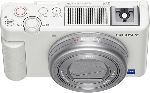 Miniatura 4 de Sony Cámara digital ZV-1 (blanco) (DCZV1/W) + tarjeta de memoria de 64 GB + lector de tarjetas + bolsa suave de lujo + trípode flexible + cartera